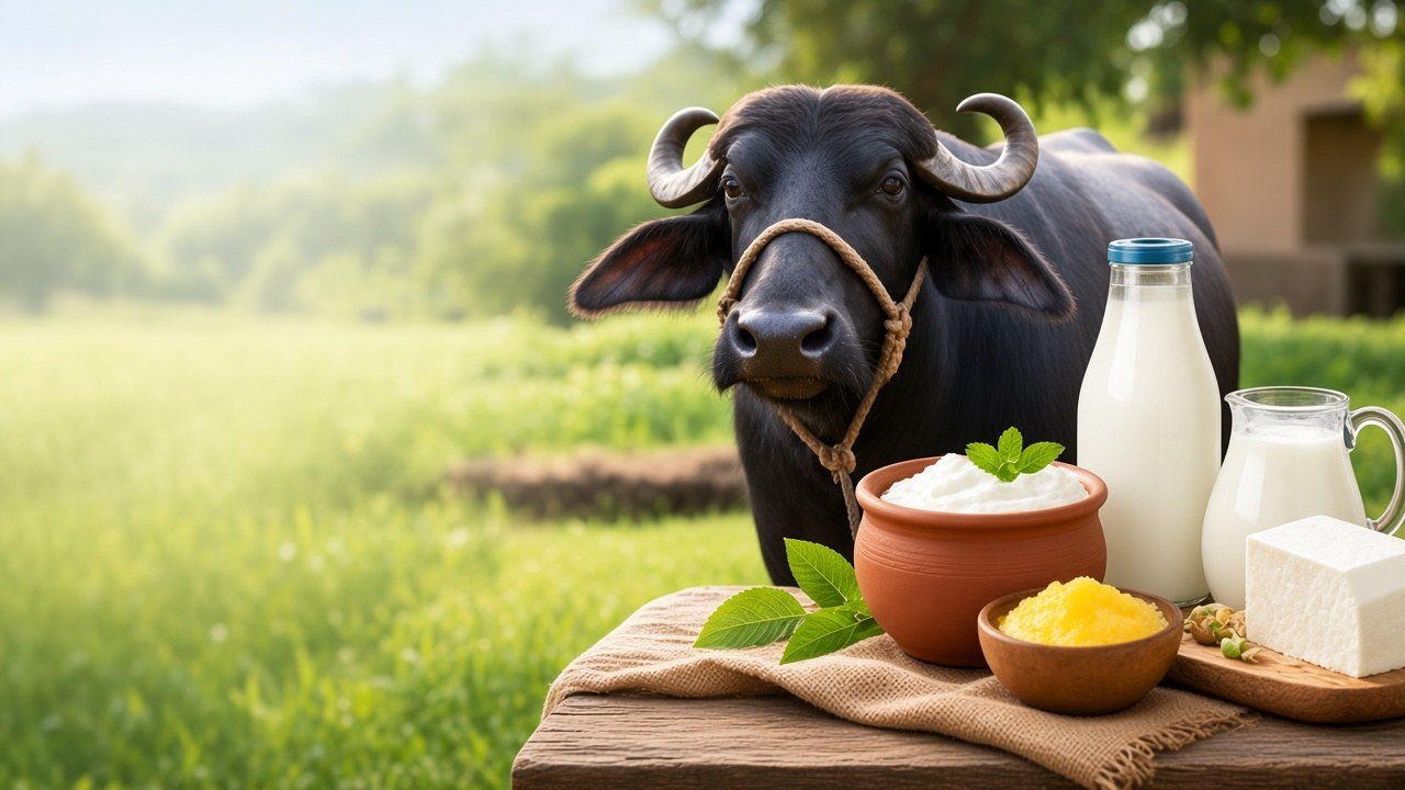 Jammikunta Dairy — buffalo milk, curd and ghee